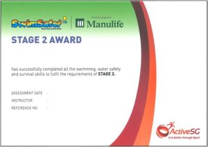 Swimsafer Stage 2 Cert Swimsafer Stage 2 Cert