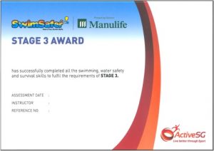 Swimsafer Stage 3 Cert Swimsafer Stage 3 Cert